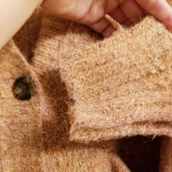 COPY - William Rast Crop Oversized Button Front Cardigan - Picture 4 of 6